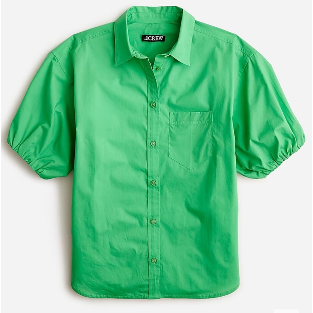 J crew Spring garden top in cotton poplin